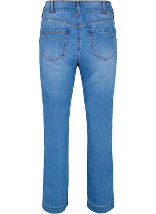 Hochtaillierte Ellen-Jeans mit Bootcut, Blue denim, Packshot image number 1