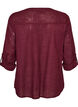 Baumwollbluse mit V-Ausschnitt, Rot, Packshot image number 1