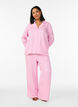 Pyjamahemd aus Seersucker mit langen &Auml;rmeln, Pink, Model image number 1
