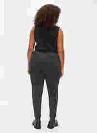 Cropped Hose mit Taschen und verstellbaren Schnüren, Dark Grey Melange, Model