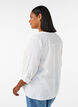 Bluse aus Baumwollmusselin mit Lochstickerei, Wei&szlig;, Model image number 1