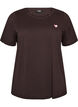 T-Shirt mit Print, Braun, Packshot image number 0