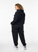 Cargohose aus weichem Sweat-Material, Schwarz, Model image number 1