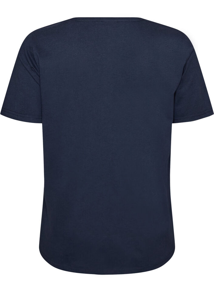 T-Shirt mit Print, Blau, Packshot image number 1