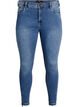 Kurze Amy Jeans mit Rei&szlig;verschlussdetail., Blau, Packshot image number 0
