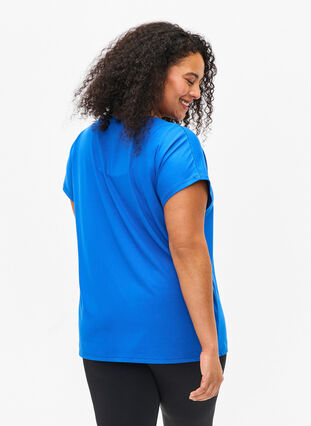 Kurzärmeliges Trainings-T-Shirt, Princess Blue, Model image number 1
