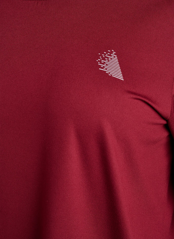 Trainingsshirt mit 3/4-&Auml;rmeln, Rot, Packshot image number 2
