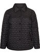 Leicht wattierte Jacke mit dekorativer Steppung, Schwarz, Packshot image number 0