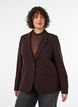 Klassischer Blazer mit 1-Knopf-Verschluss, Braun, Model image number 0