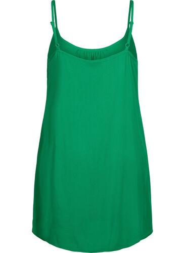 Einfarbiges Trägerkleid aus Viskose, Jolly Green, Packshot image number 1
