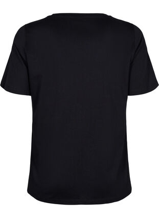 T-Shirt mit Nieten aus Bio-Baumwolle, Black Owl, Packshot image number 1