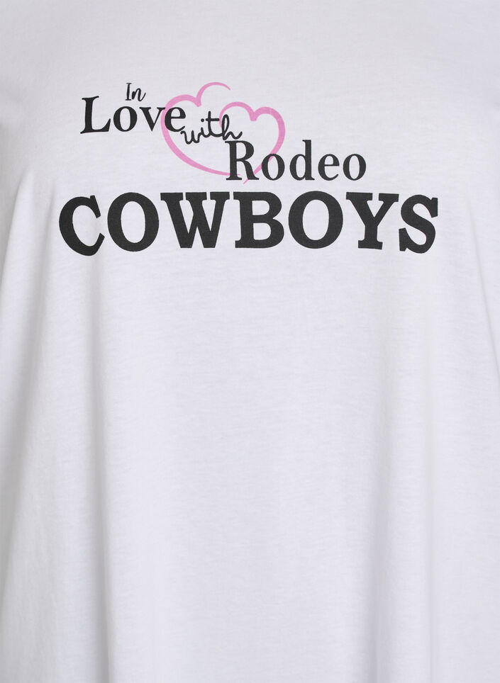 T-Shirt mit Print, Wei&szlig;, Packshot image number 2