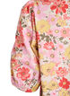 Gebl&uuml;mte Bluse mit Lochstickerei und V-Ausschnitt, Rot, Packshot image number 3