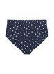 Hoch taillierte Bikinihose mit Polka Dots, Schwarz, Packshot image number 1