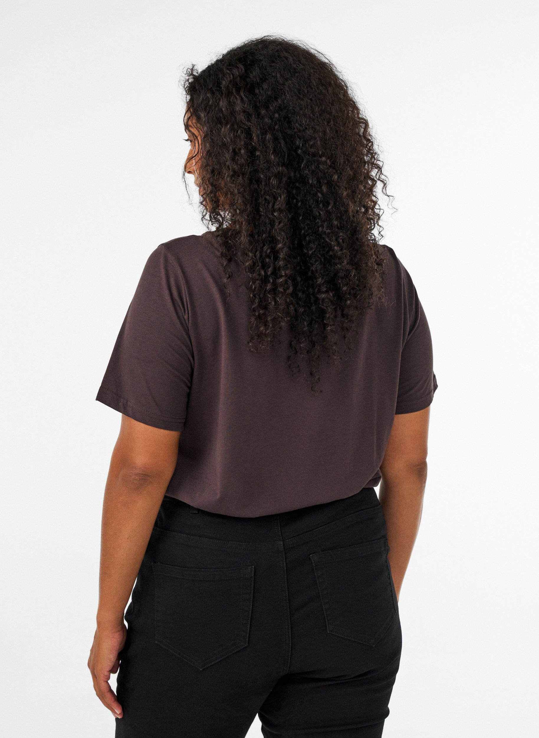 ZizziT-Shirt mit Print, Braun, Model image number 2