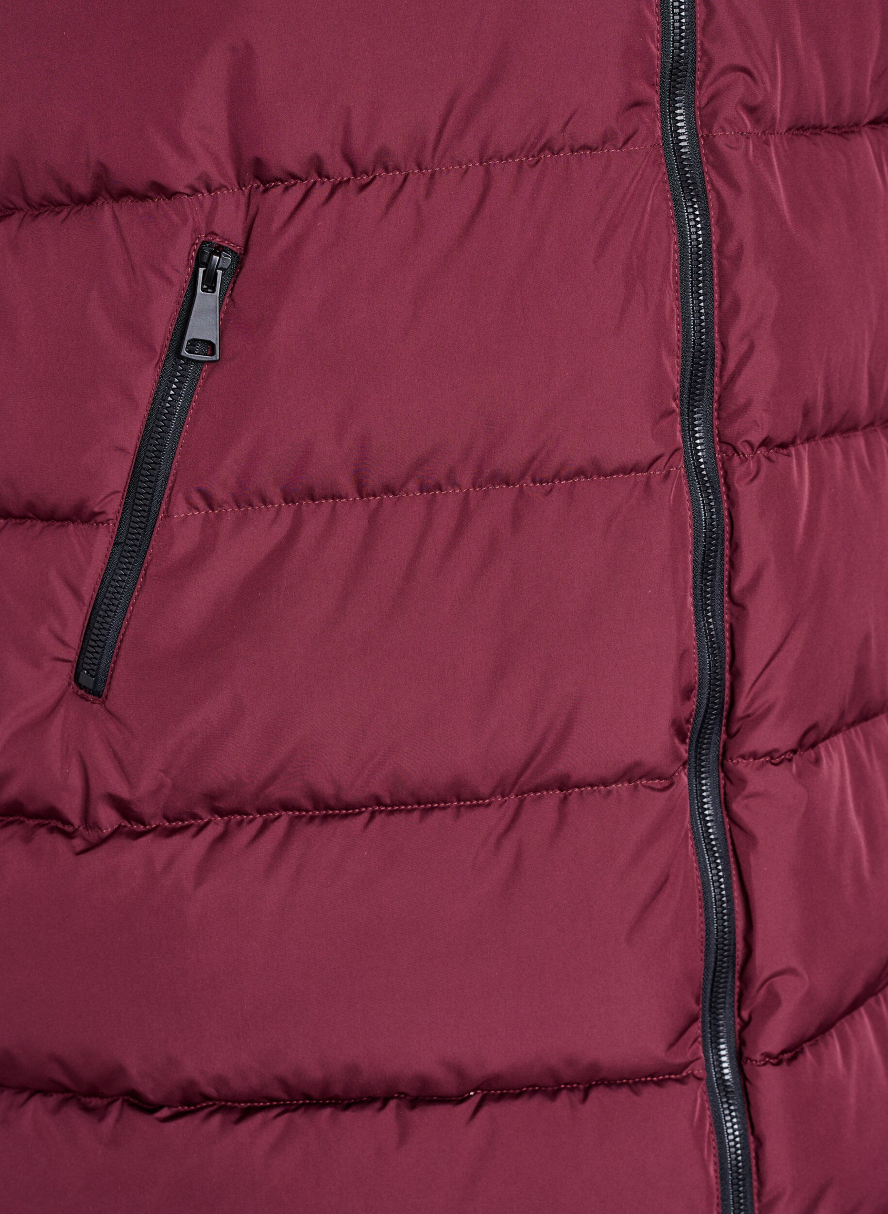 ZizziLanger Weste mit Kapuze und Taschen, Rot, Packshot image number 3