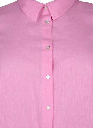 Langes Hemd aus Leinen und Baumwolle, Rosebloom, Packshot image number 2