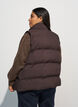 Kurze Steppweste mit hohem Kragen, Braun, Model image number 2