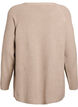 Strickpullover mit diagonalem Muster und Raglan&auml;rmeln, Beige, Packshot image number 1