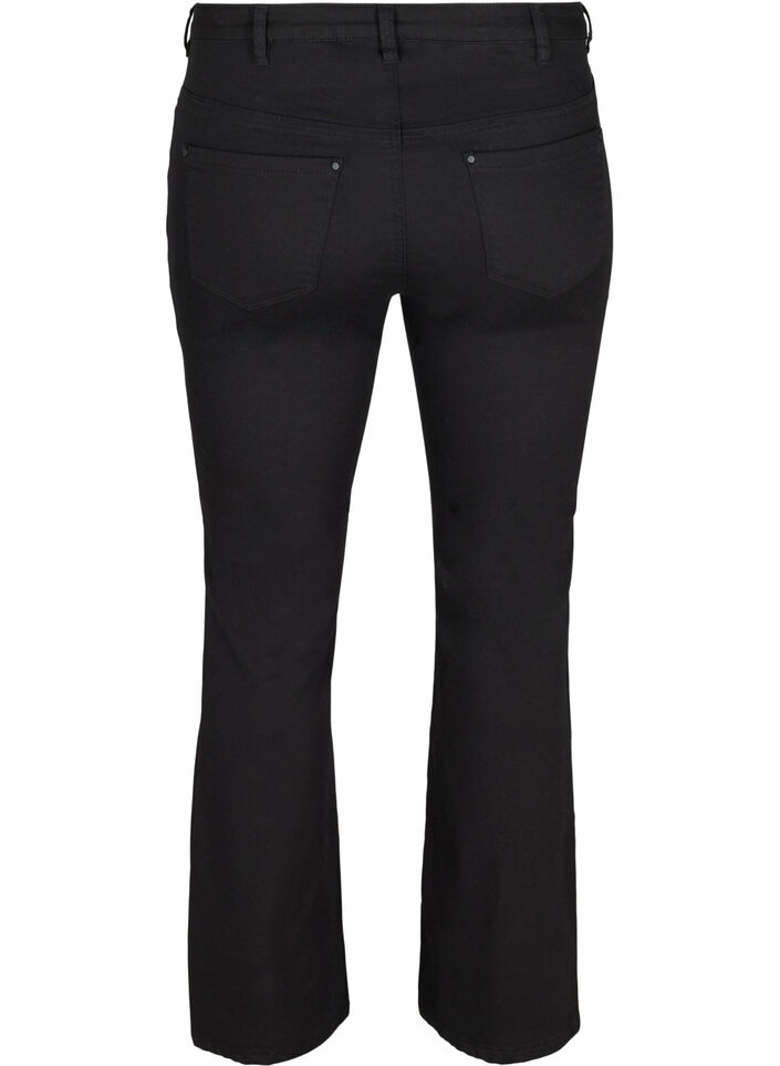 Ellen Bootcut Jeans mit hoher Taille, Black, Packshot image number 1