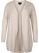 Lange Strickjacke aus einer Viskosemischung, Beige, Packshot image number 0