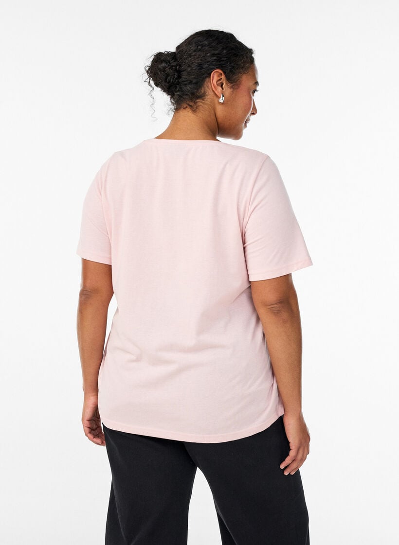 T-Shirt mit Print, Rot, Model image number 2