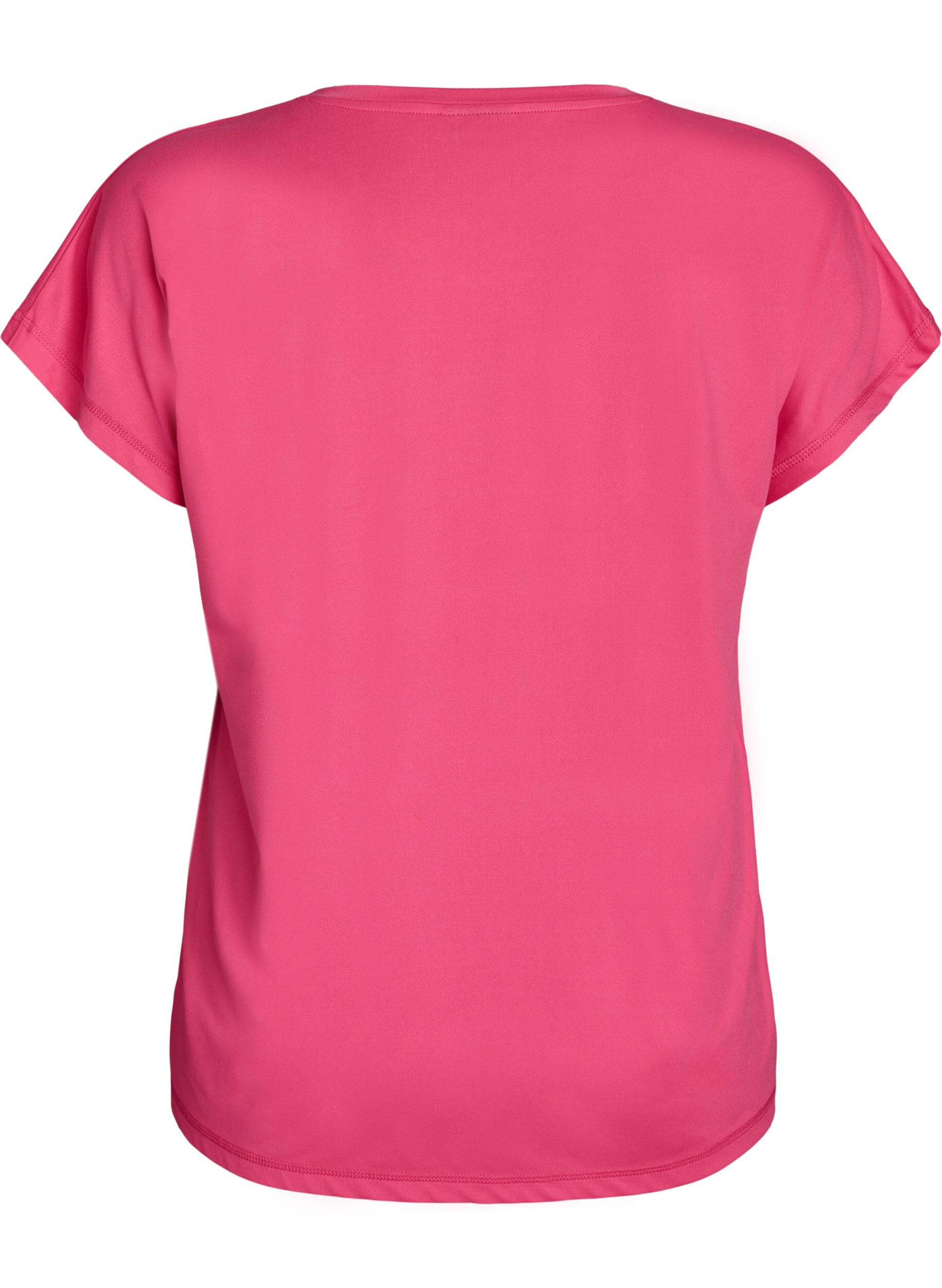 ZizziEinfarbiges Trainings-T-Shirt, Pink, Packshot image number 1
