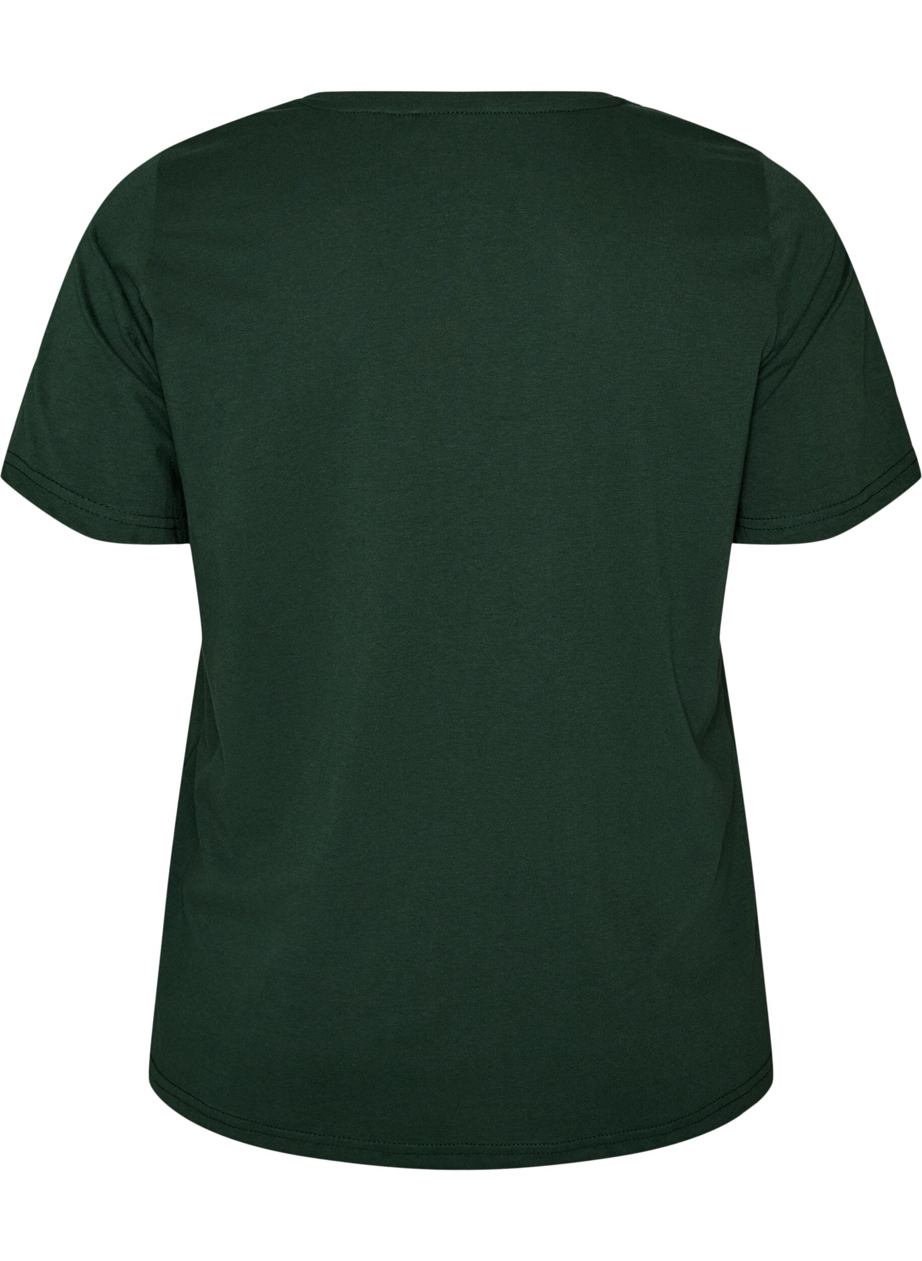 ZizziT-Shirt mit Print, Gr&uuml;n, Packshot image number 1