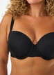 Vorgeformter T-Shirt-BH mit glatten Cups, Schwarz, Model image number 2