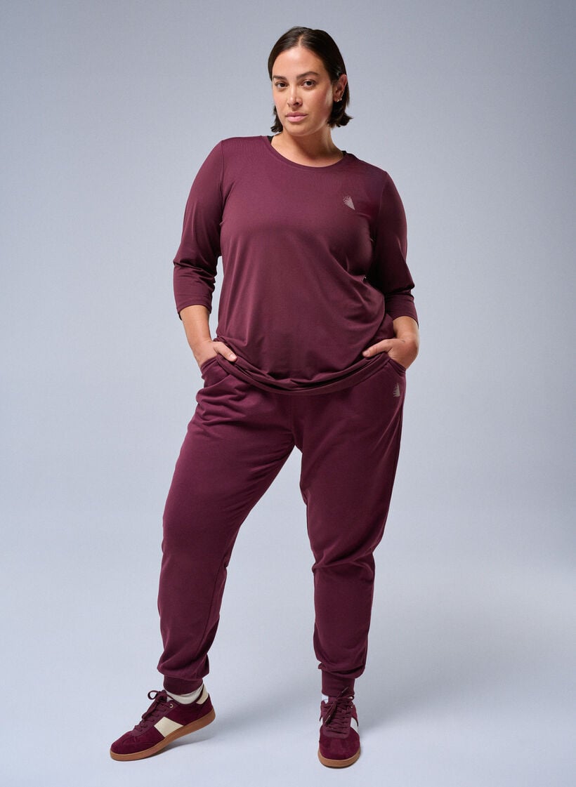 Lockere Trainingshose mit Taschen, Grün, Image image number 0