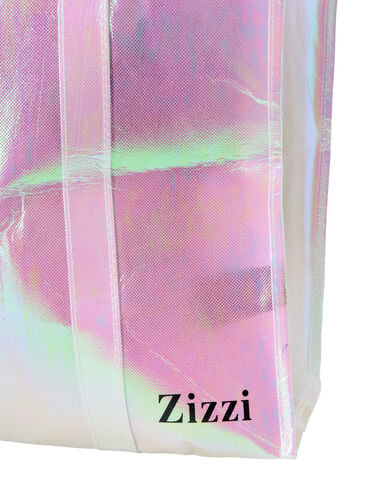 Einkaufstasche mit Reißverschluss, Pink Metallic, Packshot image number 1
