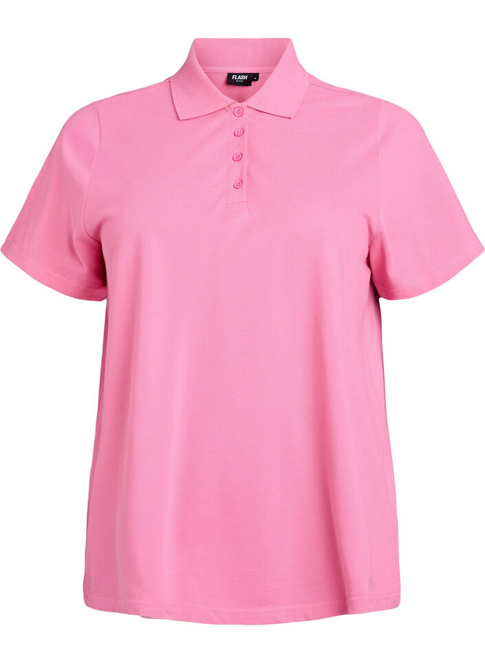 FLASH - Poloshirt mit kurzen Ärmeln, Pink, Packshot image number 0