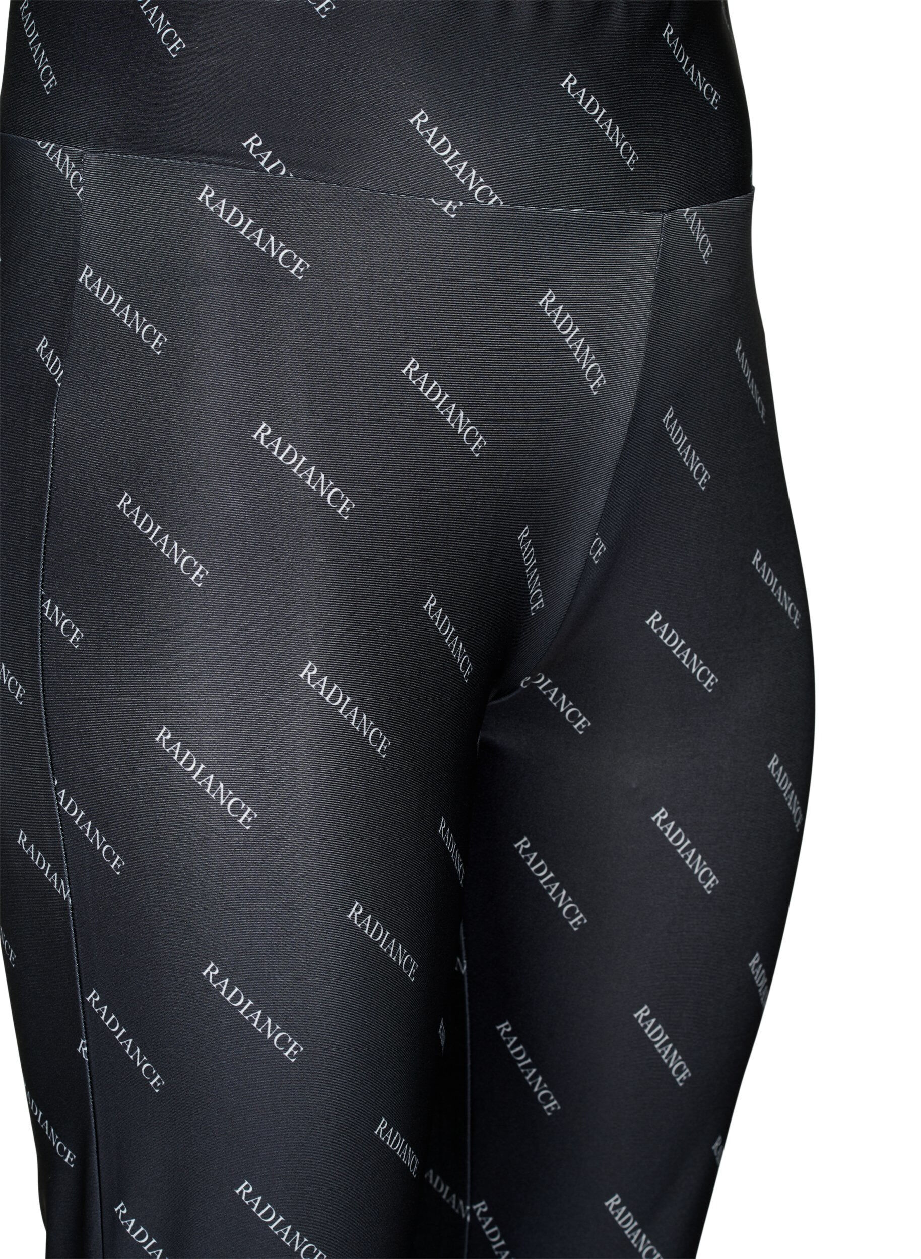 ZizziTextdruck Leggings, Black Radiance, Packshot image number 2