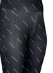 Textdruck Leggings, Black Radiance, Packshot image number 2