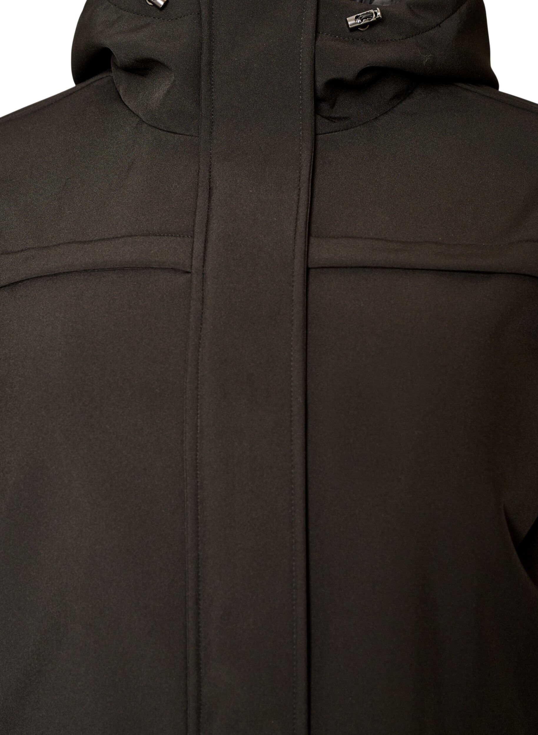 ZizziWasserabweisende Softshell-Jacke mit Steppfutter, Schwarz, Packshot image number 2