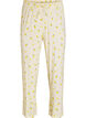 Pyjamahose aus weichem Jersey mit hoher Taille und Frucht-Print, Gelb, Packshot image number 0