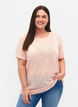 T-Shirt mit Nieten und Rundhalsausschnitt, Pale Blush, Model image number 0