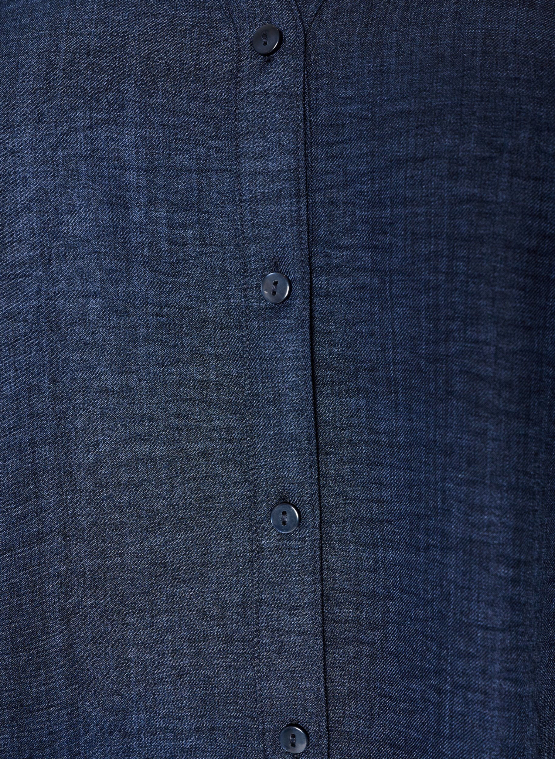 ZizziLockere Bluse mit V-Ausschnitt, Blau, Packshot image number 2