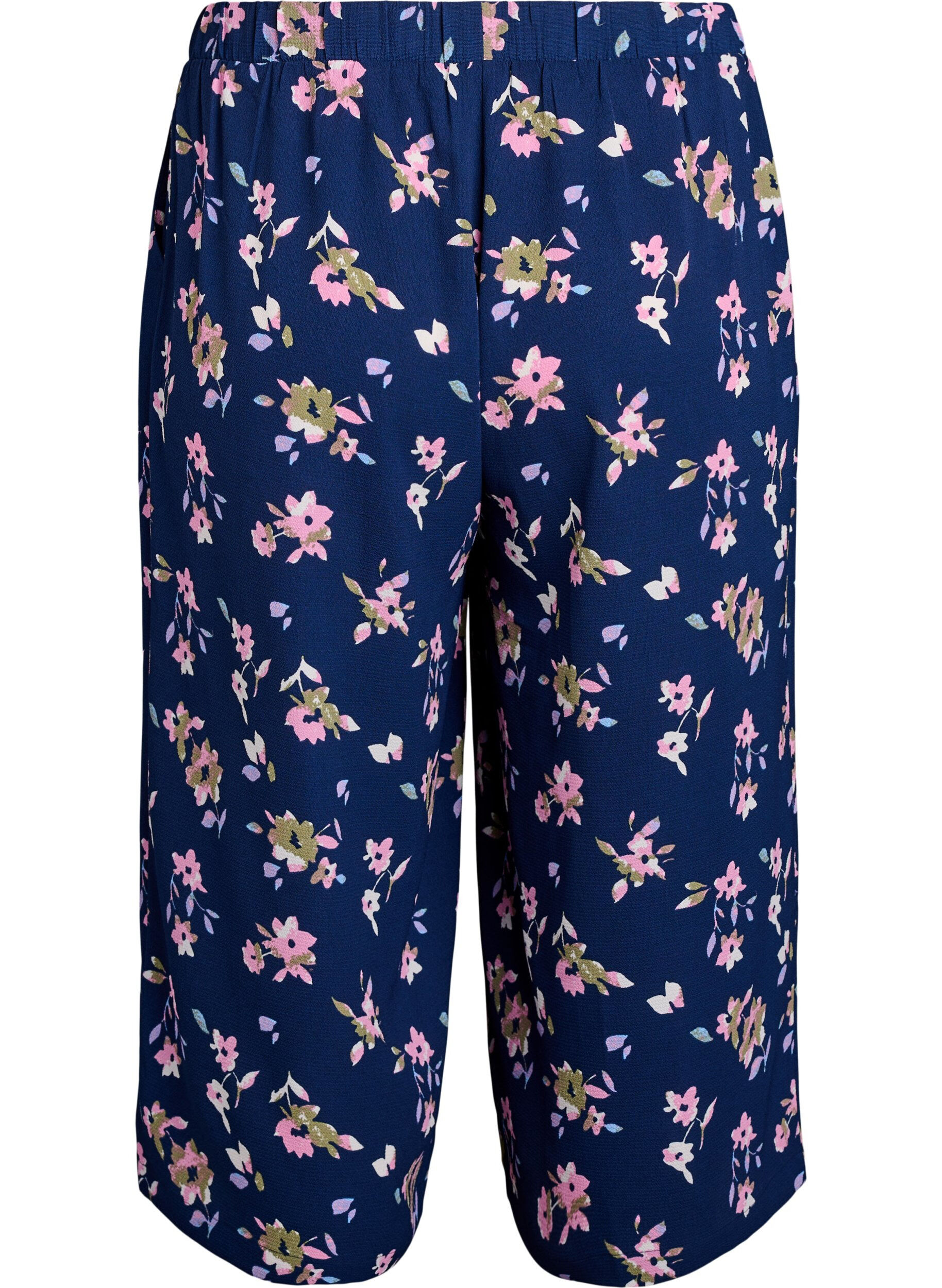 ZizziCulotte-Hose mit Print, Blau, Packshot image number 1