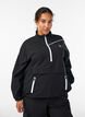 Sportlicher Anorak mit reflektierenden Details und Taschen, Schwarz, Model image number 0
