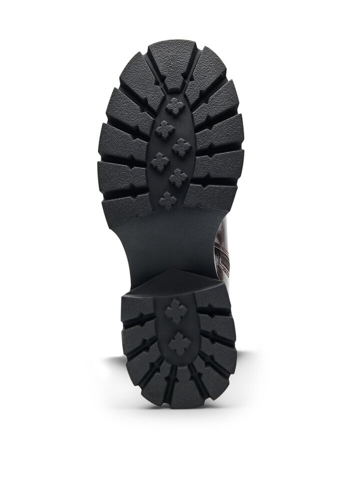 Langschaftstiefel mit leichter Crackle-Optik, Braun, Packshot