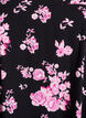Kurz&auml;rmliges Baumwollkleid mit Print, Schwarz, Packshot image number 2