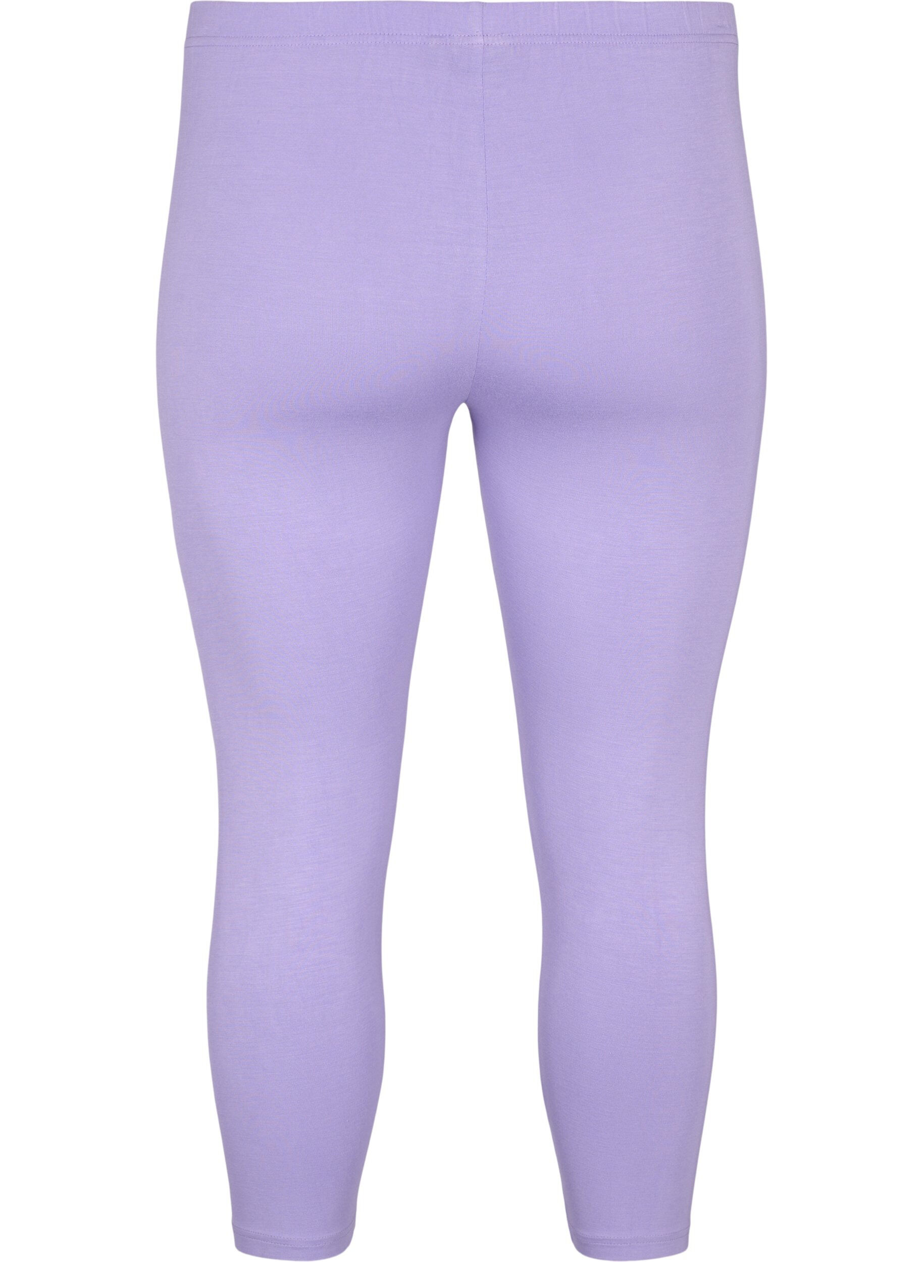 ZizziBasic 3/4-Leggings aus Viskose, Lila, Packshot image number 1