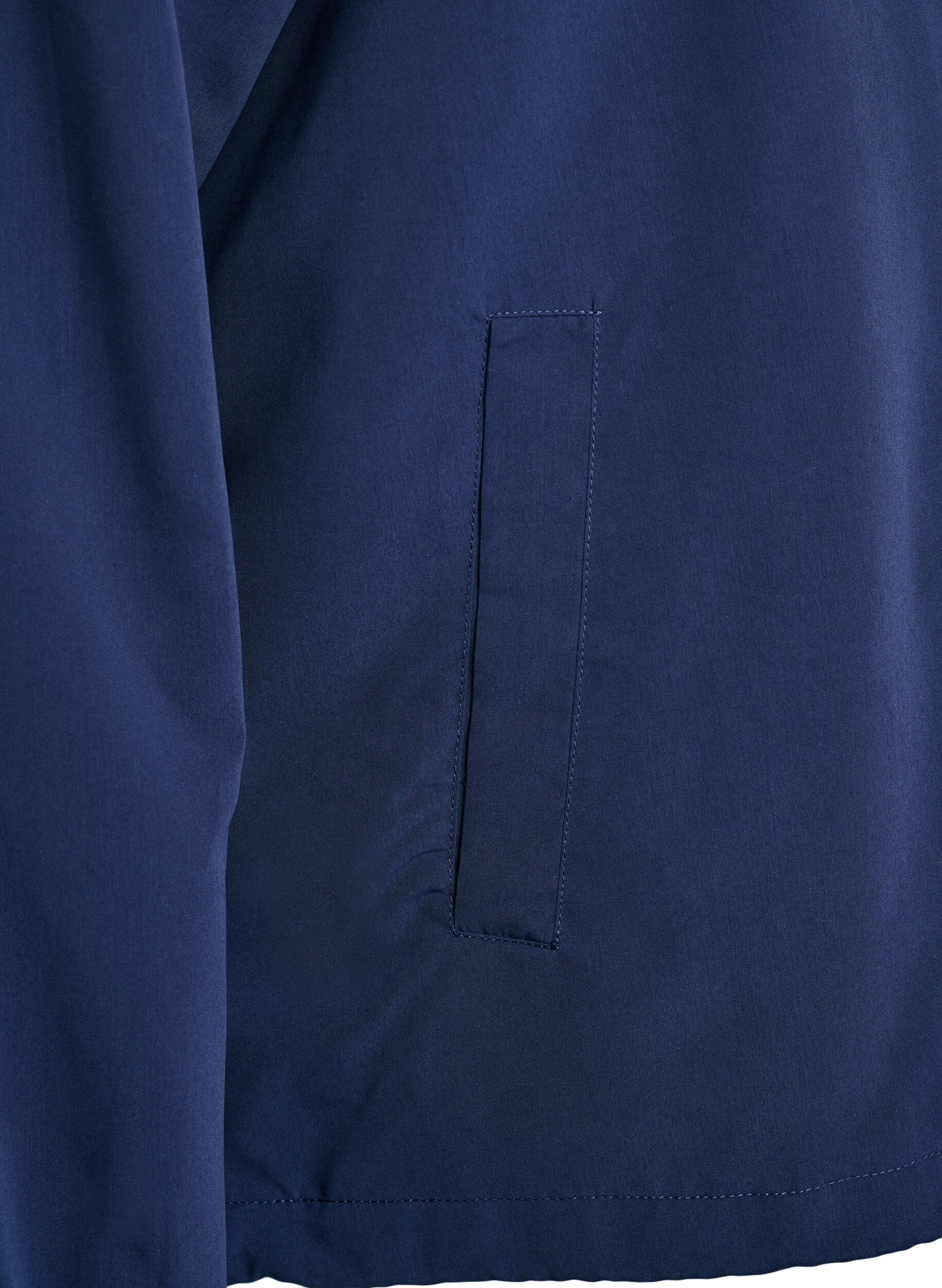 ZizziLeichte Jacke mit Kapuze und Rei&szlig;verschluss, Blau, Packshot image number 3