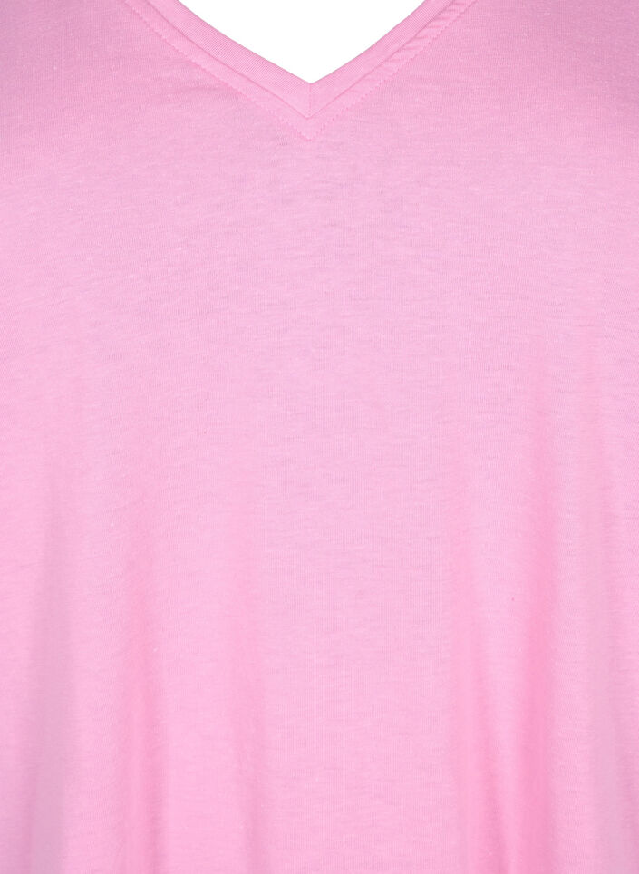 FLASH - T-Shirt mit V-Ausschnitt, Begonia Pink, Packshot image number 2