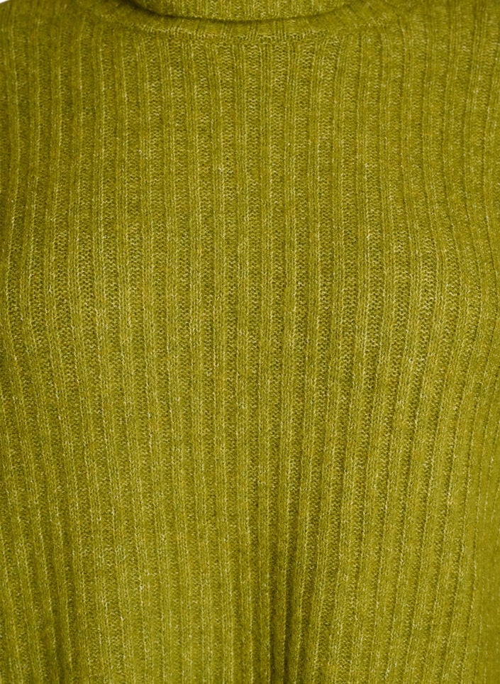 Stricktop mit Rollkragen, Gr&uuml;n, Packshot