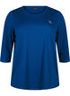 Trainingsshirt mit 3/4-Ärmeln, Blau, Packshot image number 0