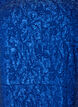 Kleid aus Jacquard mit Puff&auml;rmeln und A-Linie, Blau, Packshot image number 2