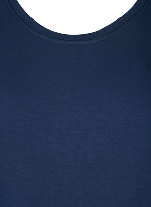 Kurzarm T-Shirt aus Viskosemix, Black Iris, Packshot image number 2
