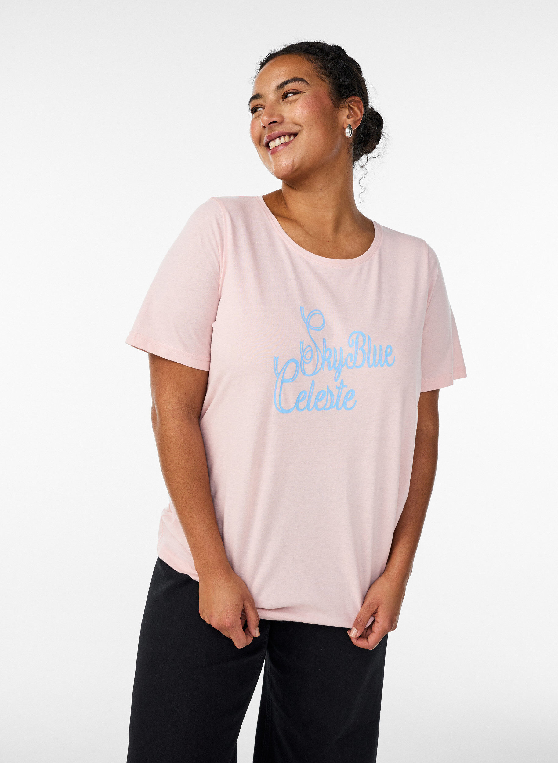 T-Shirt mit Print, Rot, Model